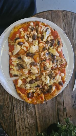 Yum. GAF, in fact. And that's a big ol' plate. at Veghometro in Rome