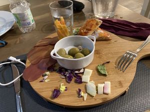 Appetizers at Veghometro in Rome