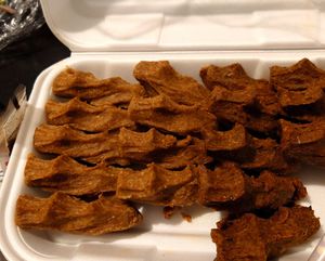 Cigköfte, scharf und normal at Veganes Cigköfte in Koblenz