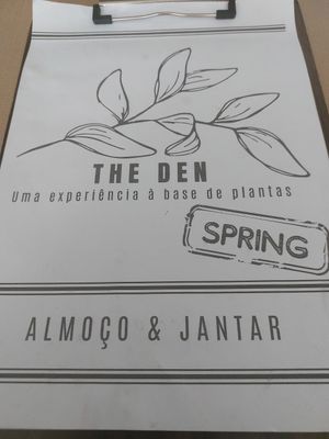 Menu primavera at The Den - A plant-based experience in Oeiras