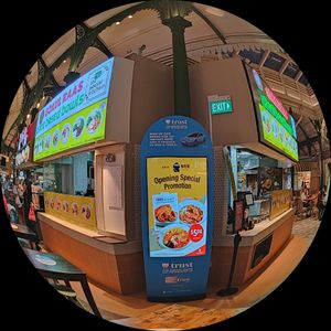 Stall front at Gokul Raas Vegetarian - Lau Pa Sat in Central Singapore