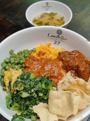 Dum Briyani at Gokul Raas Vegetarian - Lau Pa Sat in Central Singapore