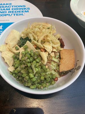 Plant based nasi lemak  at Gokul Raas Vegetarian - Lau Pa Sat in Central Singapore