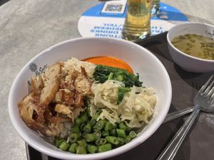 Chicken rice   at Gokul Raas Vegetarian - Lau Pa Sat in Central Singapore