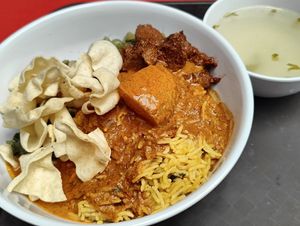 Dum Briyani at Gokul Raas Vegetarian - Lau Pa Sat in Central Singapore