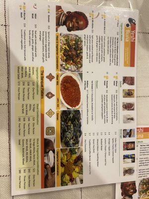 Menu side 1   at Yeshi Buna in Moorooka