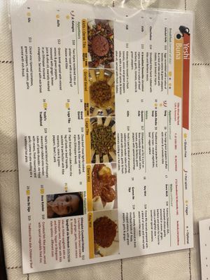 Menu side 2  at Yeshi Buna in Moorooka