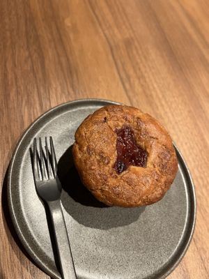 Rhubarb muffin  at Cafe Tarot - カフェタロ in Tokyo