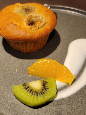 Banana muffin at Cafe Tarot - カフェタロ in Tokyo