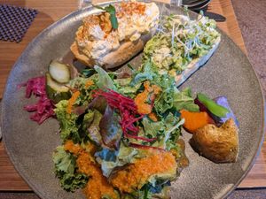 Open sandwich at Cafe Tarot - カフェタロ in Tokyo