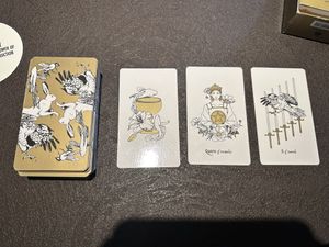 tarot decks can be used for a quick reading while you wait   at Cafe Tarot - カフェタロ in Tokyo