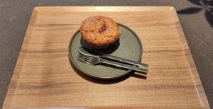 Rhubarb muffin at Cafe Tarot - カフェタロ in Tokyo