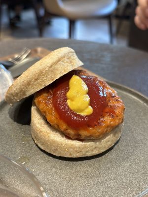 Sausage muffin   at Cafe Tarot - カフェタロ in Tokyo
