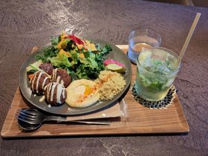 Falafel plate at Cafe Tarot - カフェタロ in Tokyo
