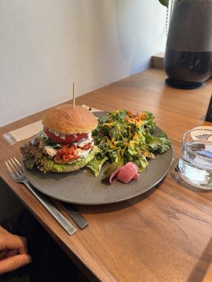 Burger  at Cafe Tarot - カフェタロ in Tokyo