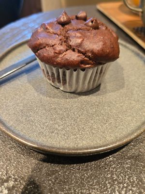 Double chocolate muffin at Cafe Tarot - カフェタロ in Tokyo