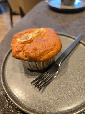Banana muffin at Cafe Tarot - カフェタロ in Tokyo