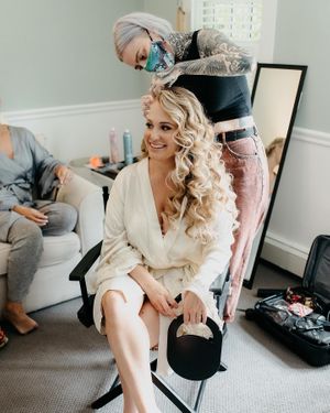 Naturally Curly Hair Bride at The Sanctuary Story in Hauppauge