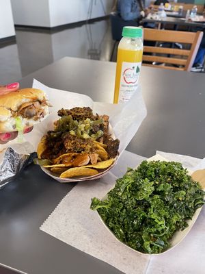 Several of the items   at Adina's Vegan Cuisine in St Louis