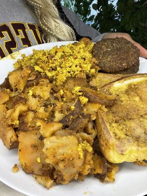 Brunch plate #Veganuary at Adina's Vegan Cuisine in St Louis