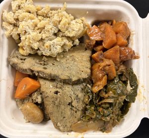 thanksgiving feast!  at Adina's Vegan Cuisine in St Louis