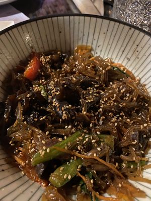 Jap chae  at Suki's Vegan in Gainesville