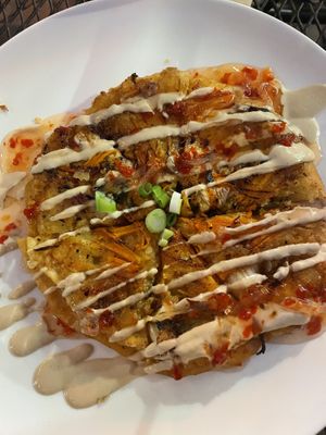 Kimchi pancake  at Suki's Vegan in Gainesville
