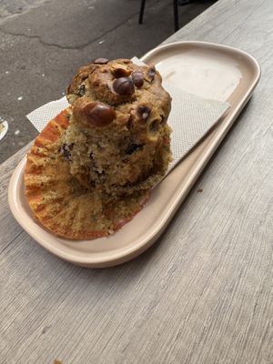 Avocado hazelnut muffin (after I took 2 bites of)  at Selma Alabama in Bayeux