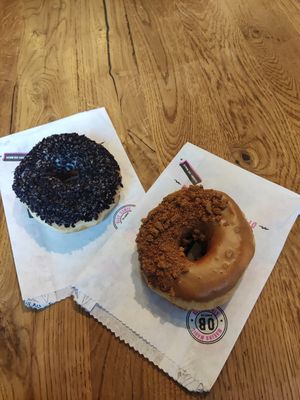 Biscoff and cookie donuts at Offbeat Donut Co in Cork