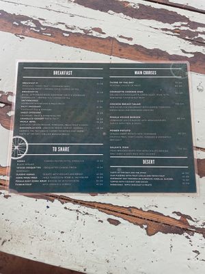 Menu  at Pikala Cafe in Marrakech