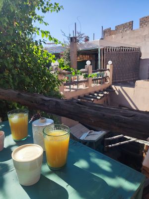 Juice and view at Pikala Cafe in Marrakech