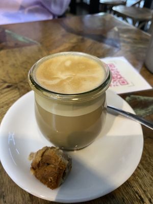 Cappuccino with oat milk  at Café Buur in Cologne