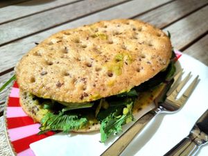 Avocado sandwich at Isabella Pâtisserie in Munich