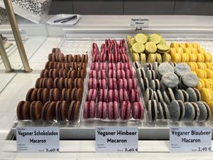 Vegan macarons selection   at Isabella Pâtisserie in Munich