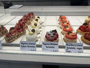 Vegan cakes  at Isabella Pâtisserie in Munich