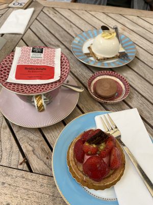 Vegan strawberry tartlet   at Isabella Pâtisserie in Munich