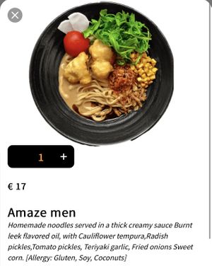 Ingredients for the second ramen    at RAMEN-ISM & Impossible in Amsterdam