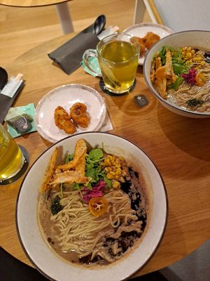 Katsu Ramen and Green tea at RAMEN-ISM & Impossible in Amsterdam