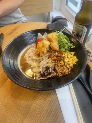 Best vegan ramen I’ve ever had, Both dishes are soo flavourful! You must visit here!    at RAMEN-ISM & Impossible in Amsterdam