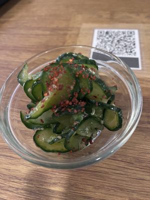 Cucumber saladd  at RAMEN-ISM & Impossible in Amsterdam