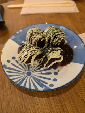 Vegan takoyaki at RAMEN-ISM & Impossible in Amsterdam