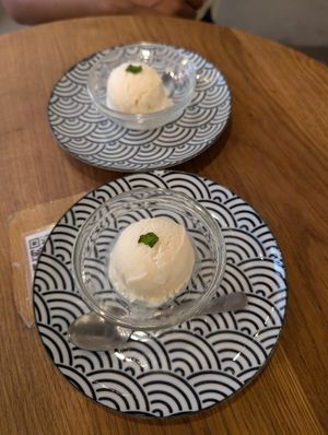 Tofu ice cream at RAMEN-ISM & Impossible in Amsterdam
