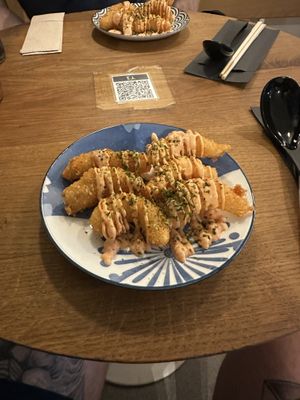 Vegan prawns  at RAMEN-ISM & Impossible in Amsterdam