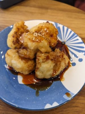 Tempura cauliflower at RAMEN-ISM & Impossible in Amsterdam