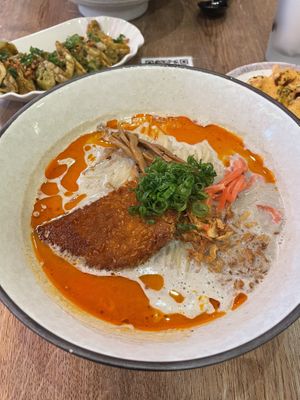 Spicy creamy ramen  at RAMEN-ISM & Impossible in Amsterdam