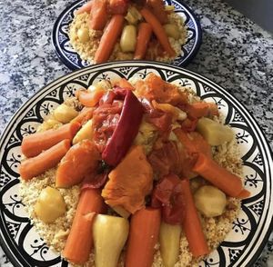 Vegan couscous   at La Casbah in Sanremo