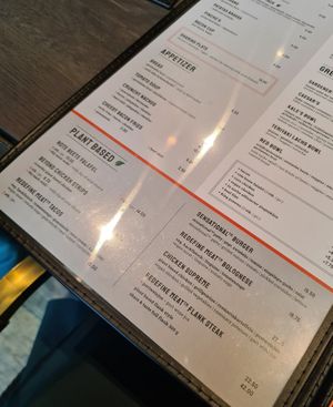 Plant based menu at The Ash in Frankfurt