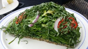  A large slice at Green Butterfly in Vashon Island