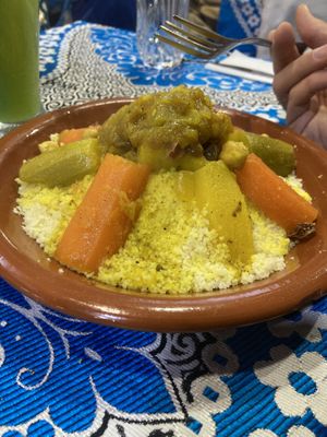 couscous   at Chez Rachid in Fes