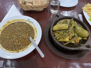 Lentils & veg tagine  at Restaurant Ahlen in Tangier